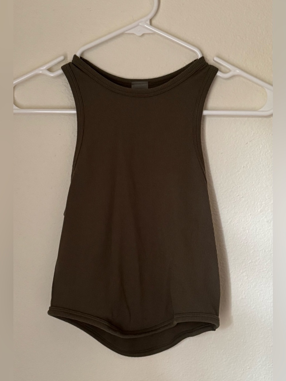 Dynamic Women’s Ribbed Sleeveless Tank Top - Olive | One Size